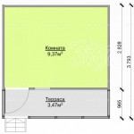 Бытовка3,6х3+терраса3,6х1