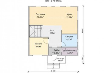 olimp_3_8.0x8.0_114.81m2_karkas_plan_1